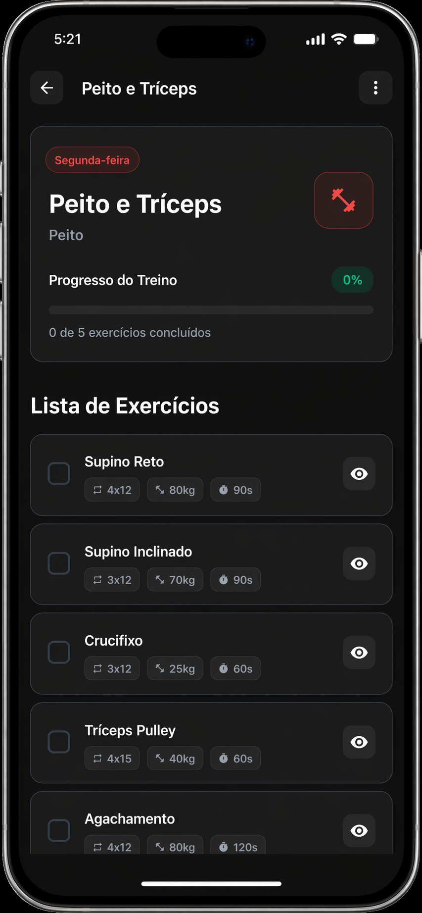 GymForce — tela 2